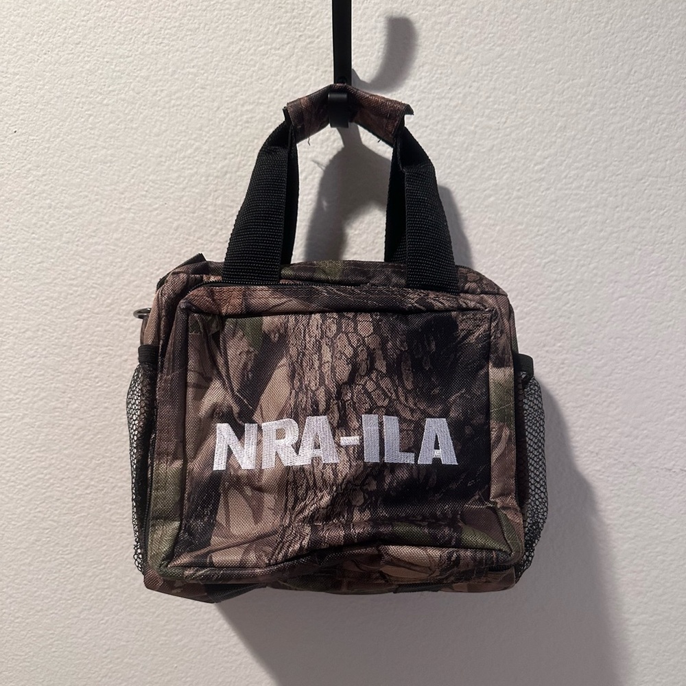 NRA camouflage bag